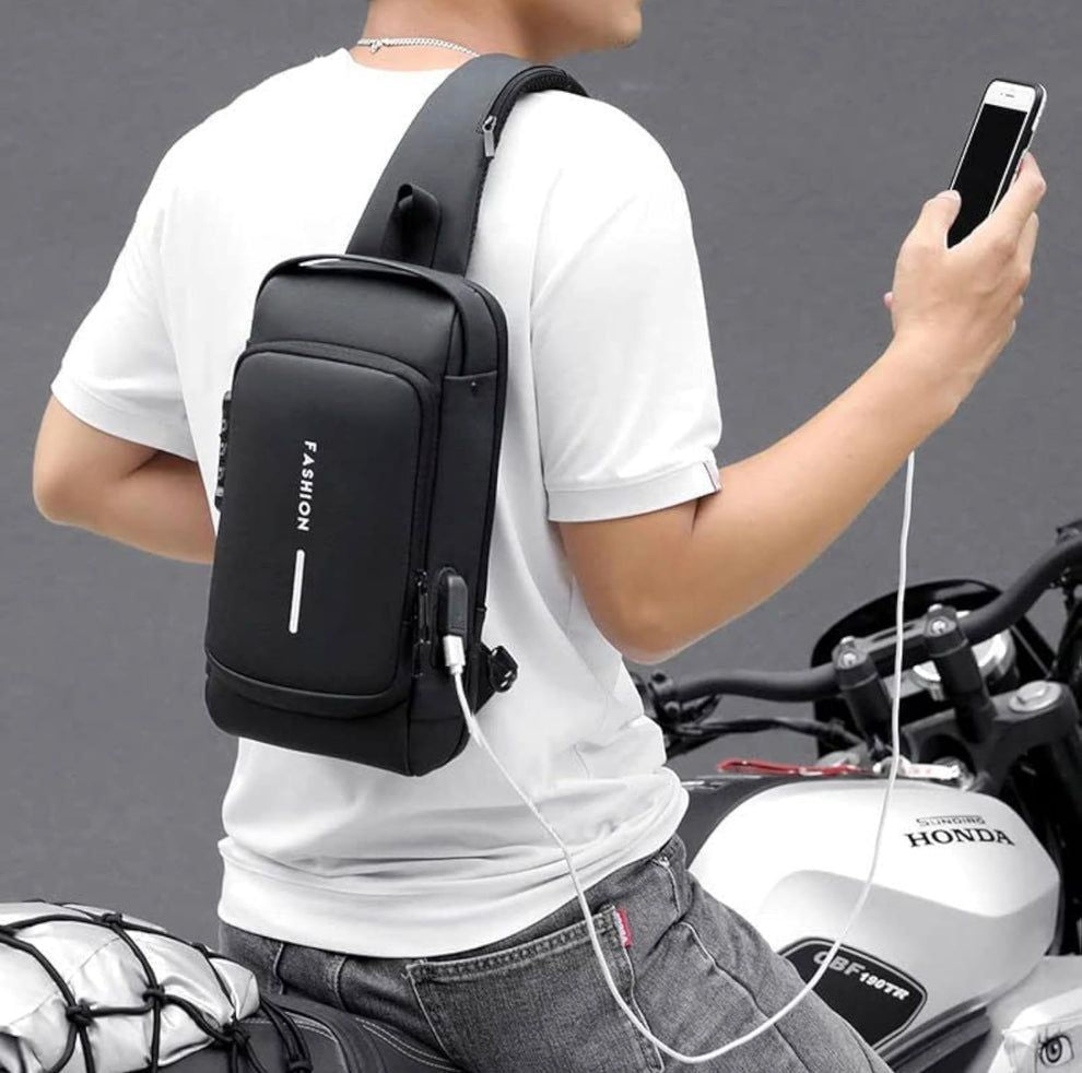 Sling Bag with USB Charging Port