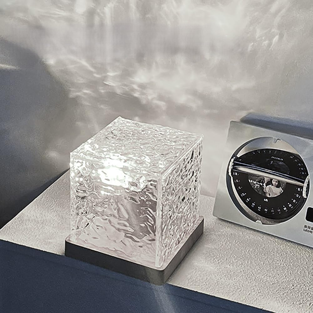 Color Adjustable Crystal Projector Table Light