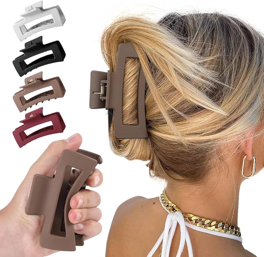 Soft Silicone Non Breakable Hair Claw Clips
