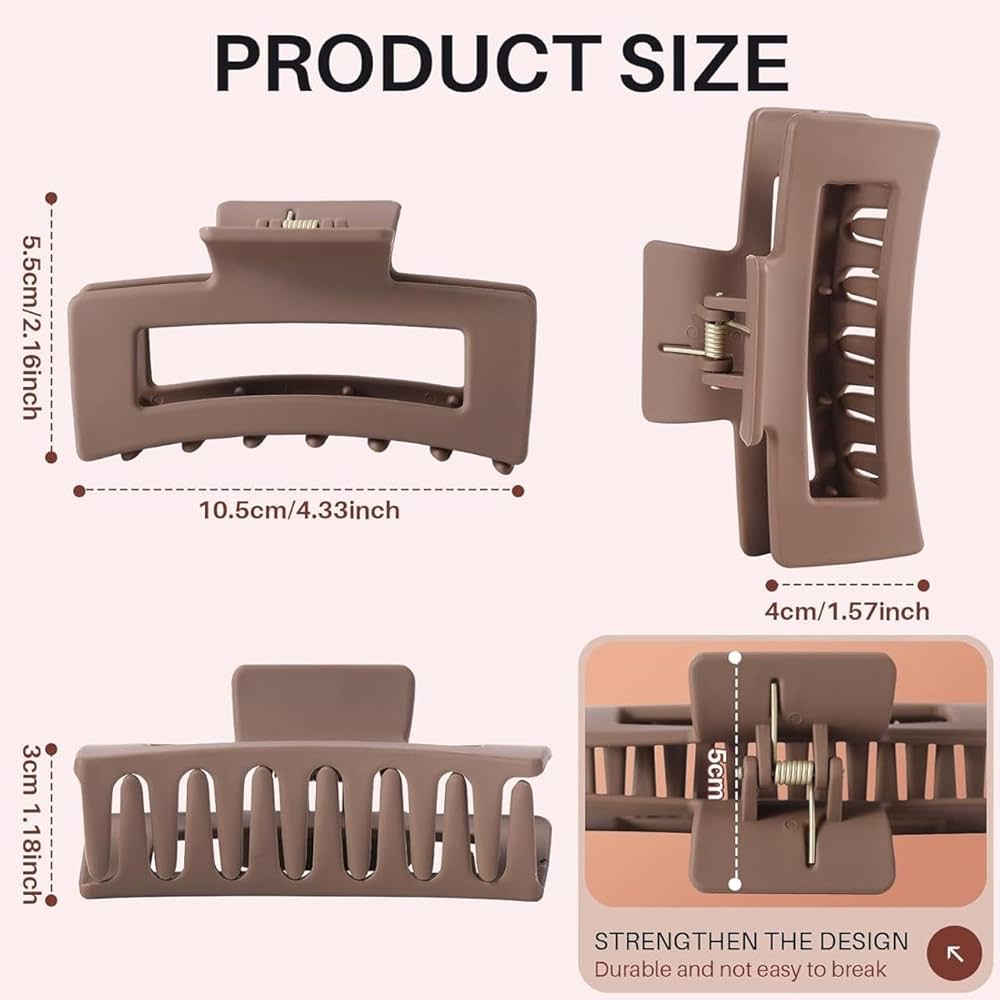 Soft Silicone Non Breakable Hair Claw Clips