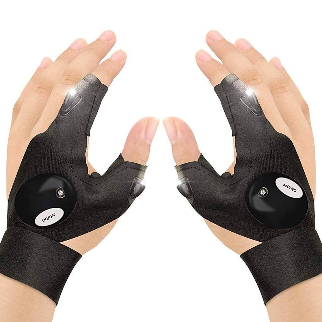 LED flashlight gloves