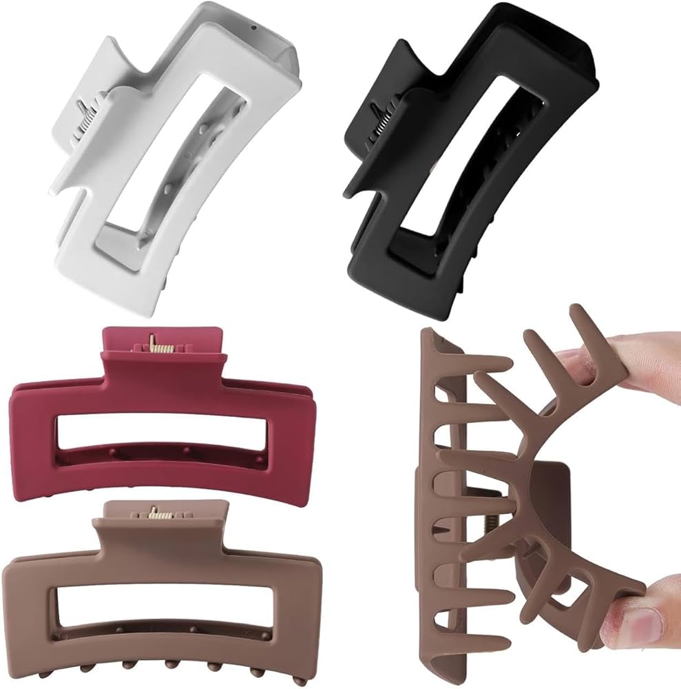 Soft Silicone Non Breakable Hair Claw Clips