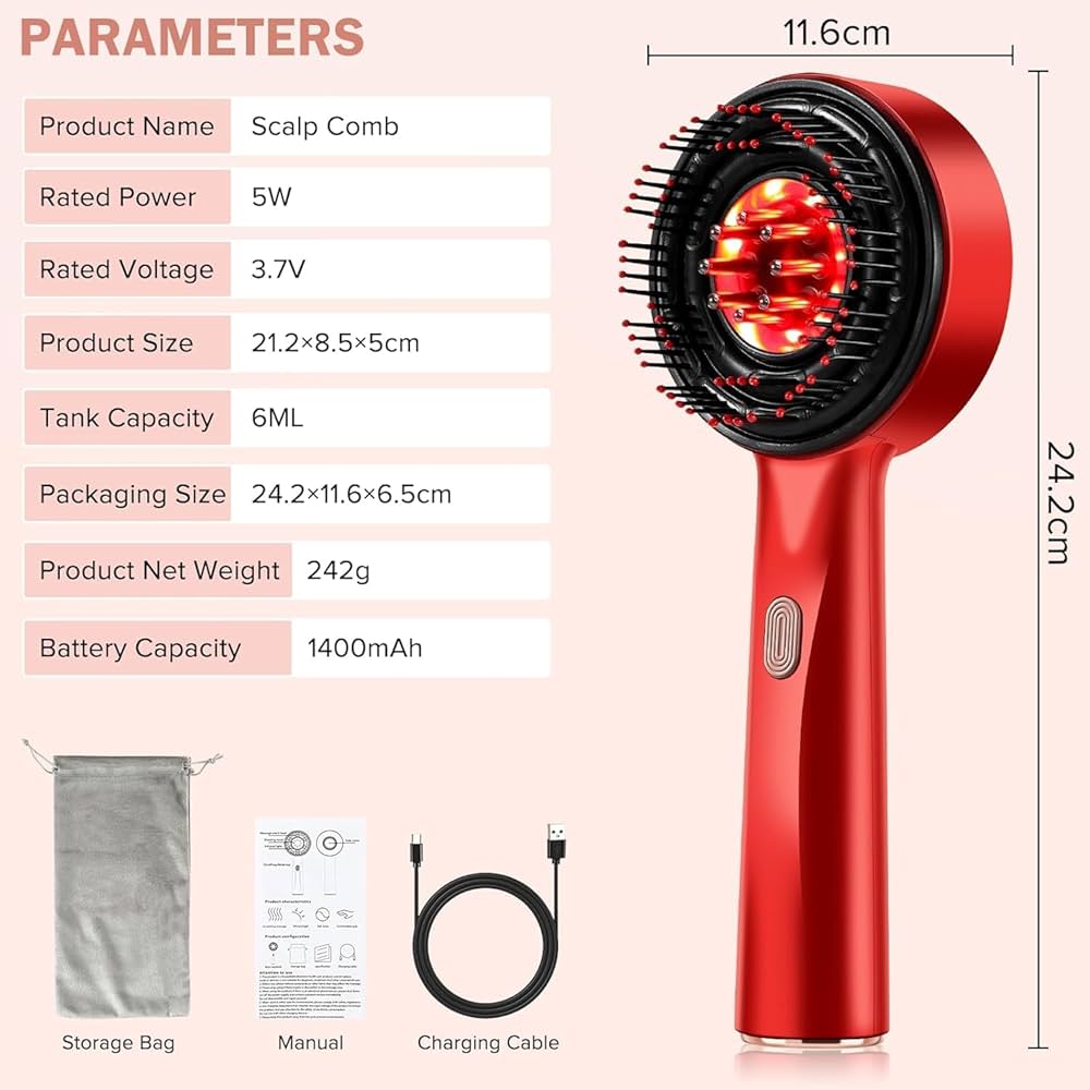 Rechargeable Electric Ionic Hair Brush