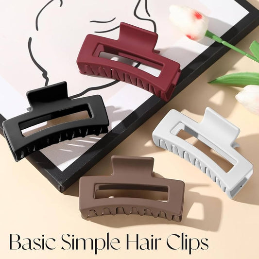 Soft Silicone Non Breakable Hair Claw Clips