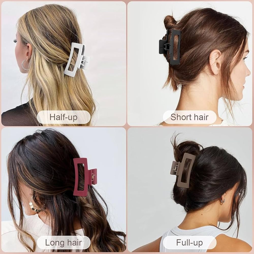 Soft Silicone Non Breakable Hair Claw Clips