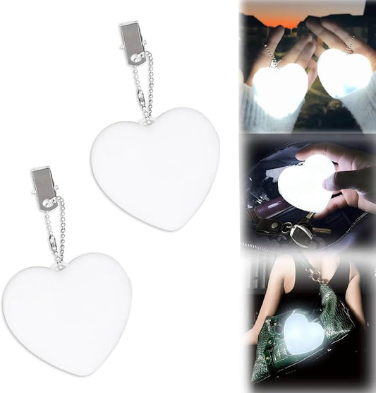 Heart Shaped Keychain Light