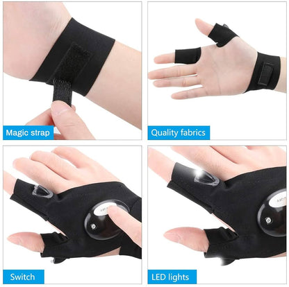 LED flashlight gloves