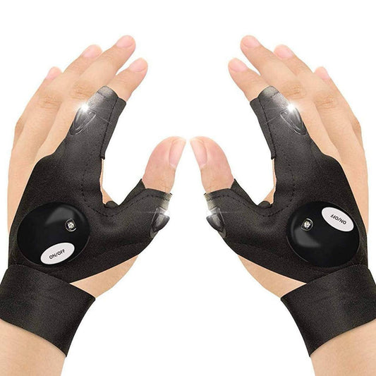 LED flashlight gloves