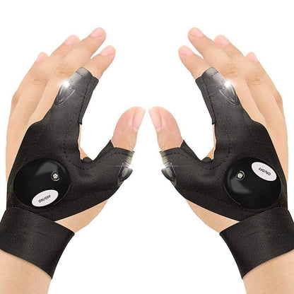LED flashlight gloves