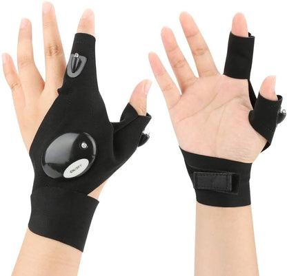 LED flashlight gloves