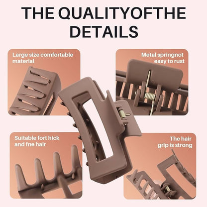 Soft Silicone Non Breakable Hair Claw Clips